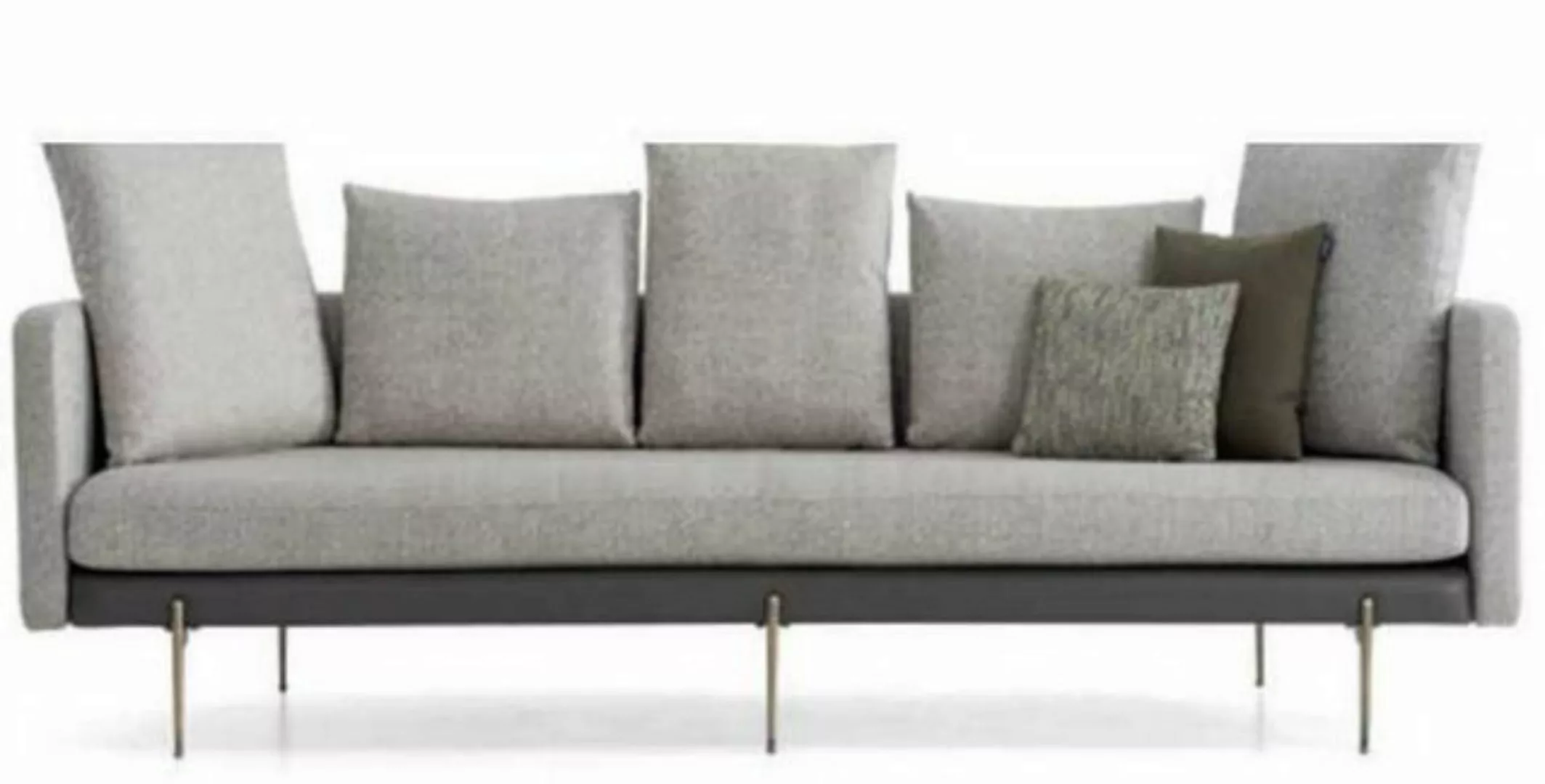 JVmoebel Sofa Modern 4 sitzer Sofa Grau Farbe Wohnzimmer Polster Textil, 1 günstig online kaufen
