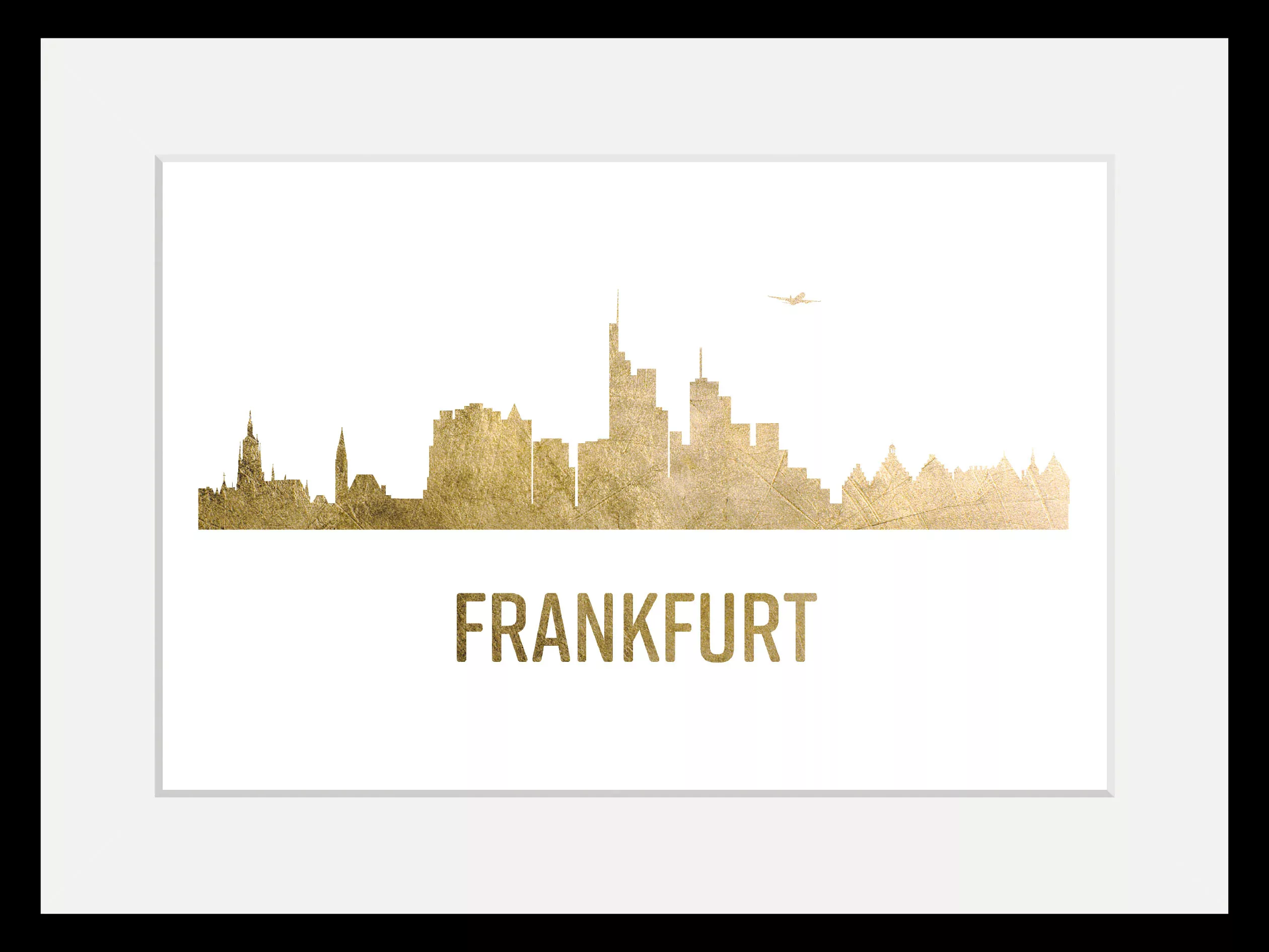 queence Bild "Frankfurt Skyline GOLD", Städte, (1 St.) günstig online kaufen