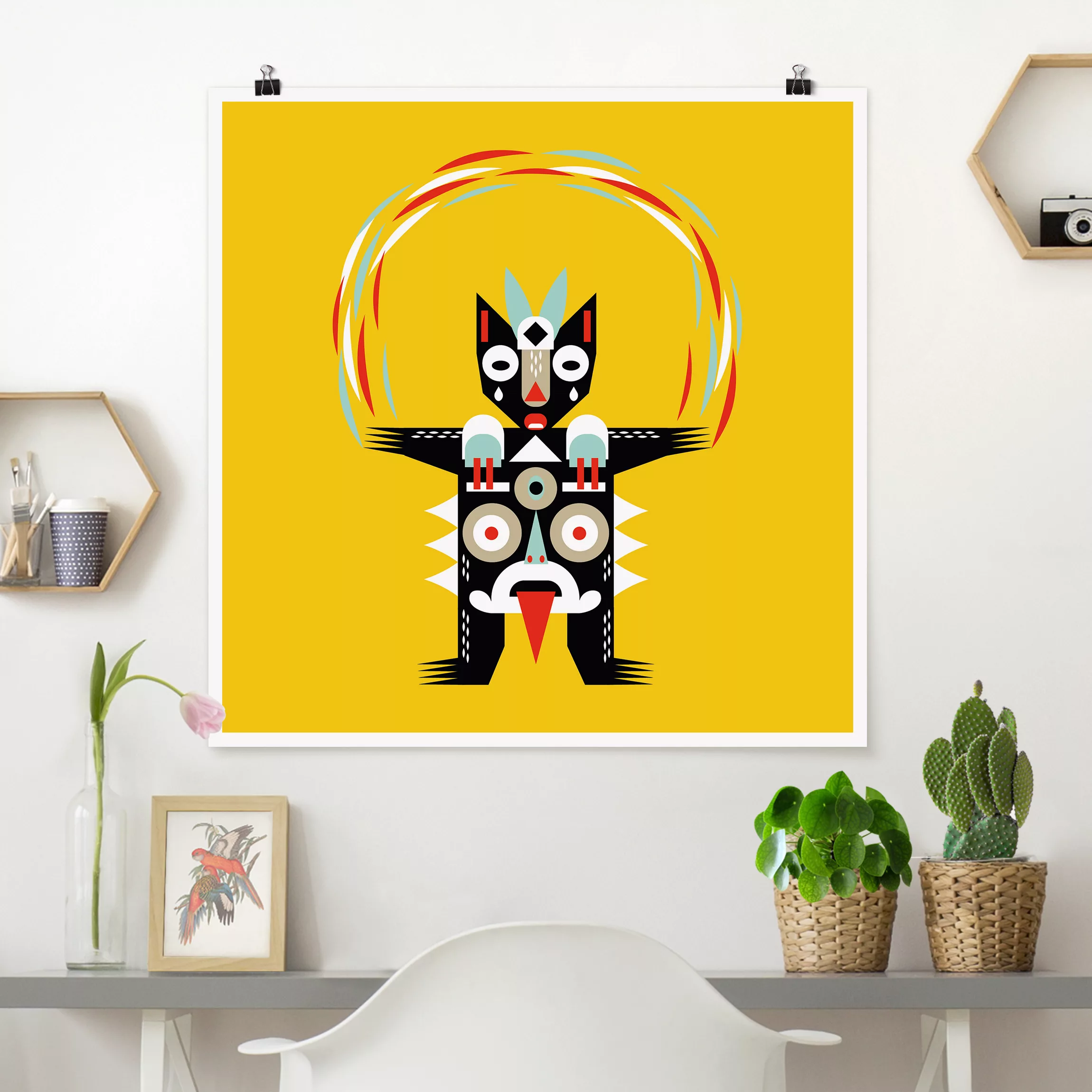 Poster Collage Ethno Monster - Jongleur günstig online kaufen