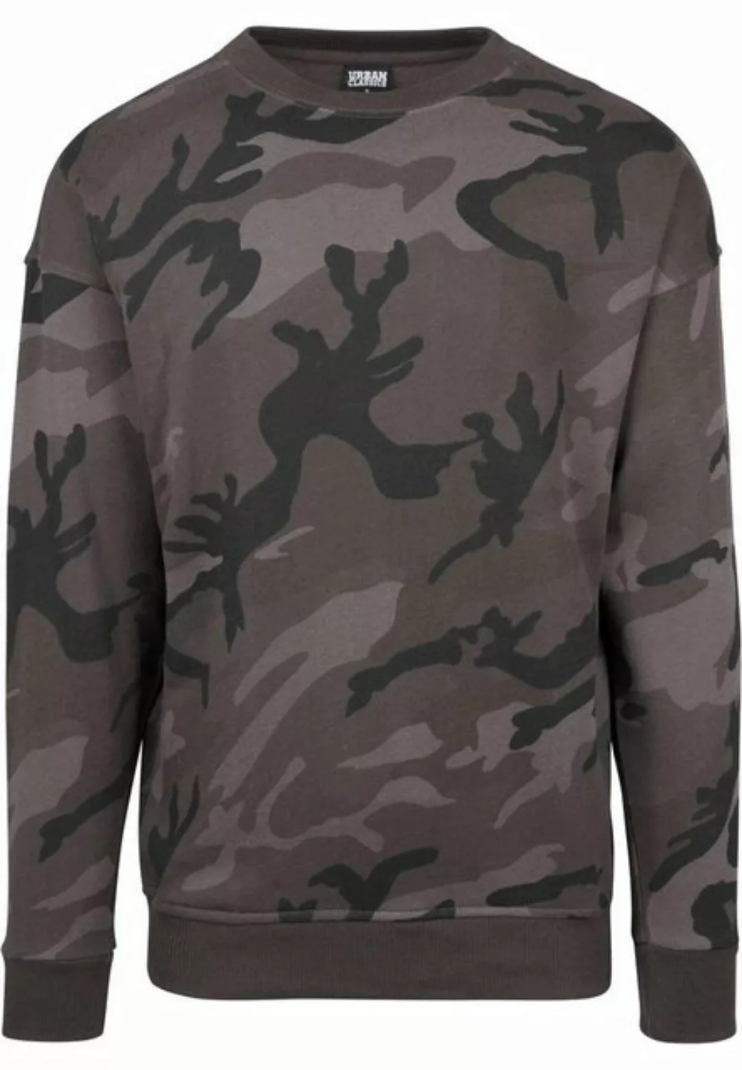 URBAN CLASSICS Rundhalspullover TB1782 - Camo Crewneck dark camo S günstig online kaufen