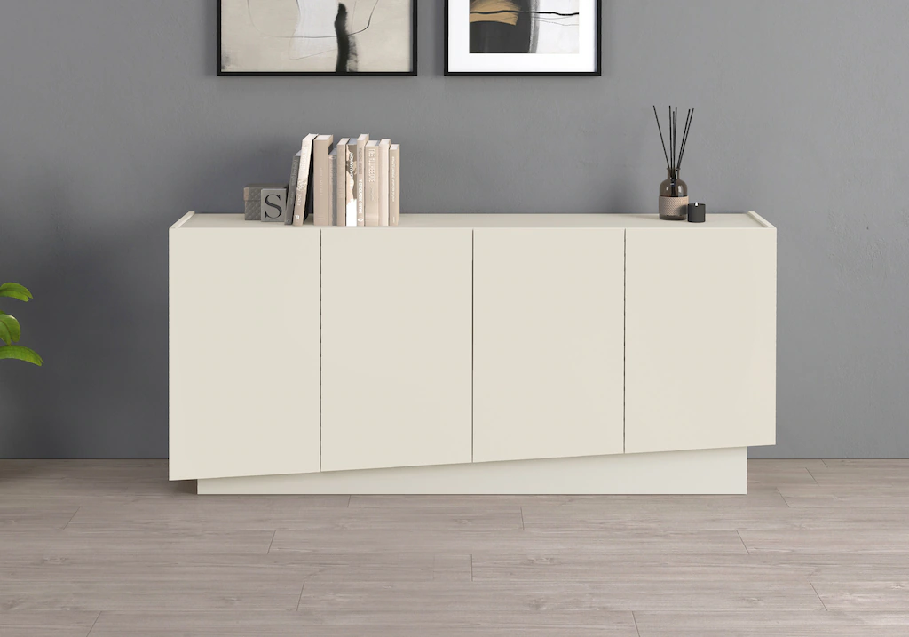 INOSIGN Sideboard "VELA, Sideboard, Breite 160 cm, Design mit schrägen Türe günstig online kaufen