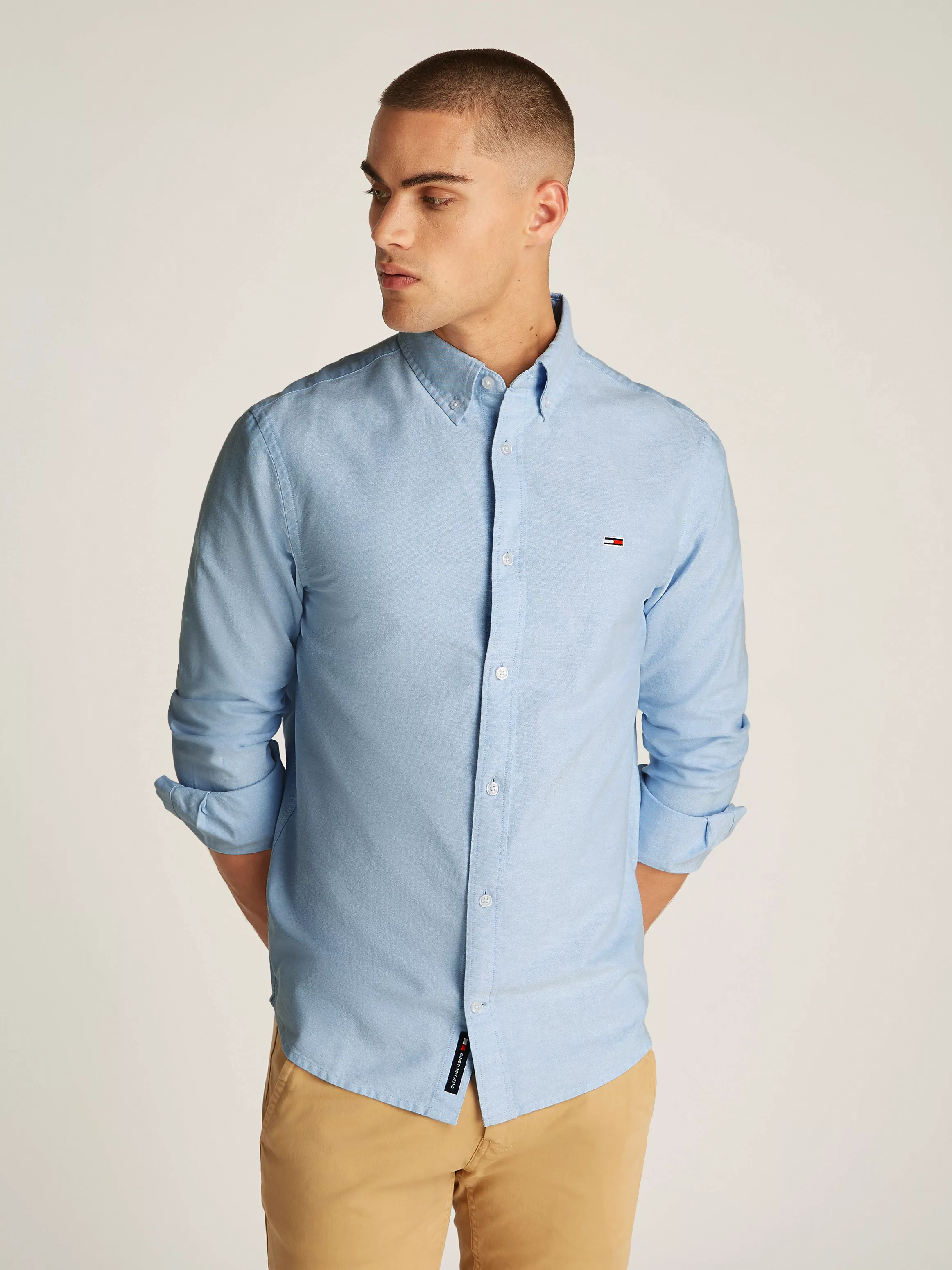 Tommy Jeans Plus Langarmhemd "TJM REG OXFORD SHIRT EXT", in Großen Größen, günstig online kaufen