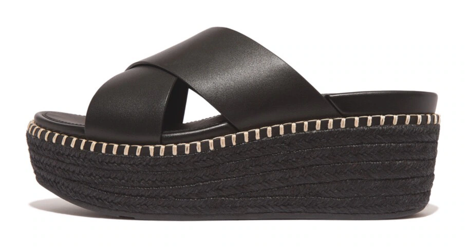 Fitflop Pantolette "ELOISE ESPADRILLE", Plateau, Sommerschuh, Schlappen mit günstig online kaufen