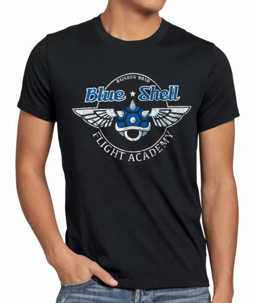 style3 T-Shirt Blue Shell luigi academy panzer mario kart wii switch rennen günstig online kaufen