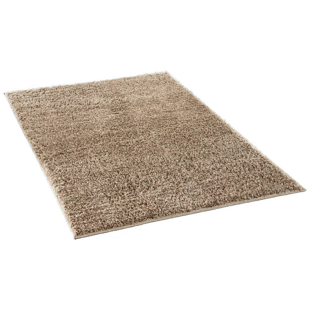 Hochflorteppich Smile taupe B/L: ca. 80x150 cm günstig online kaufen