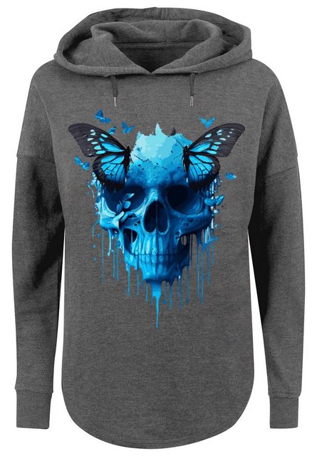 F4NT4STIC Kapuzenpullover "Totenkopf mit Schmetterling", Print günstig online kaufen