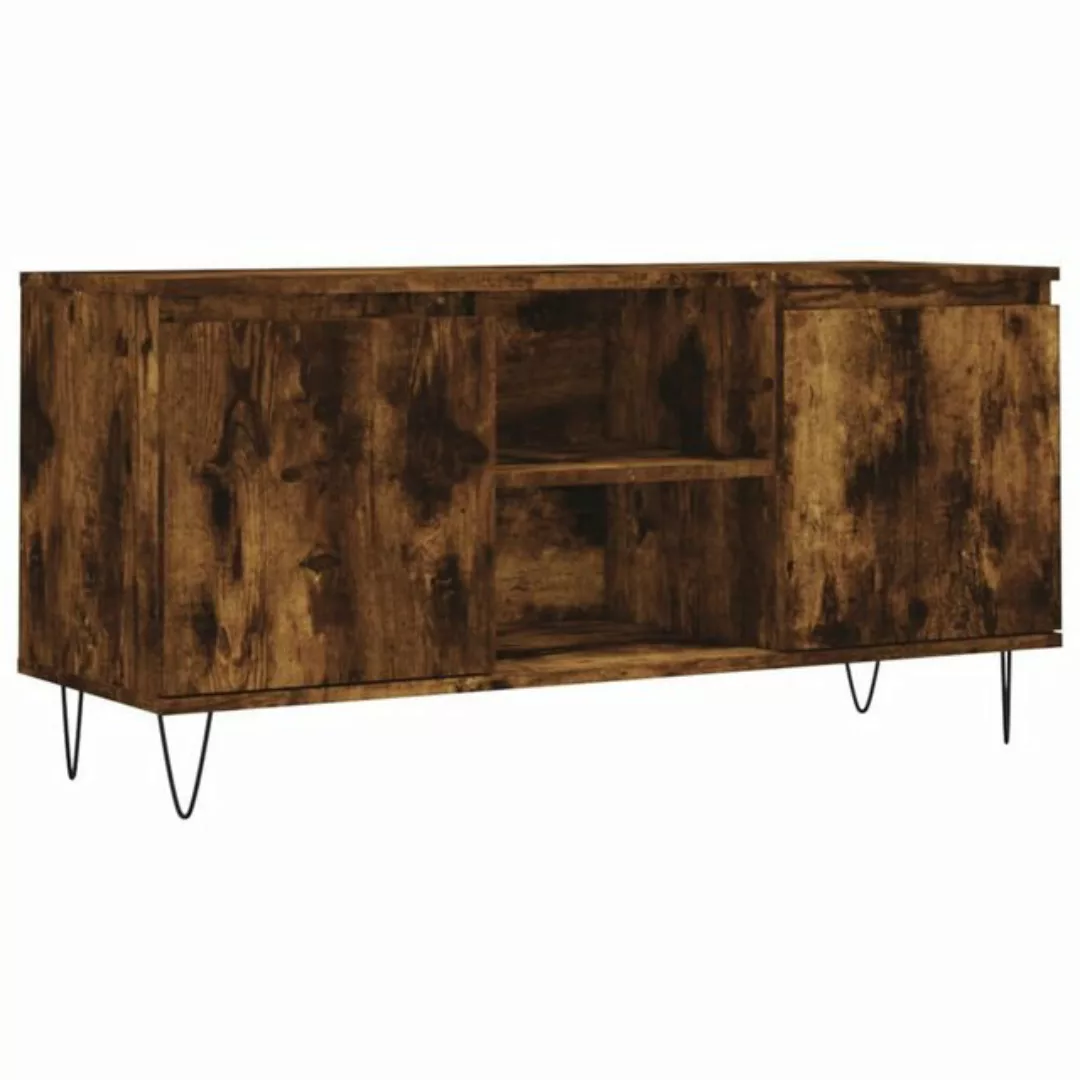 furnicato TV-Schrank Räuchereiche 104x35x50 cm Holzwerkstoff günstig online kaufen