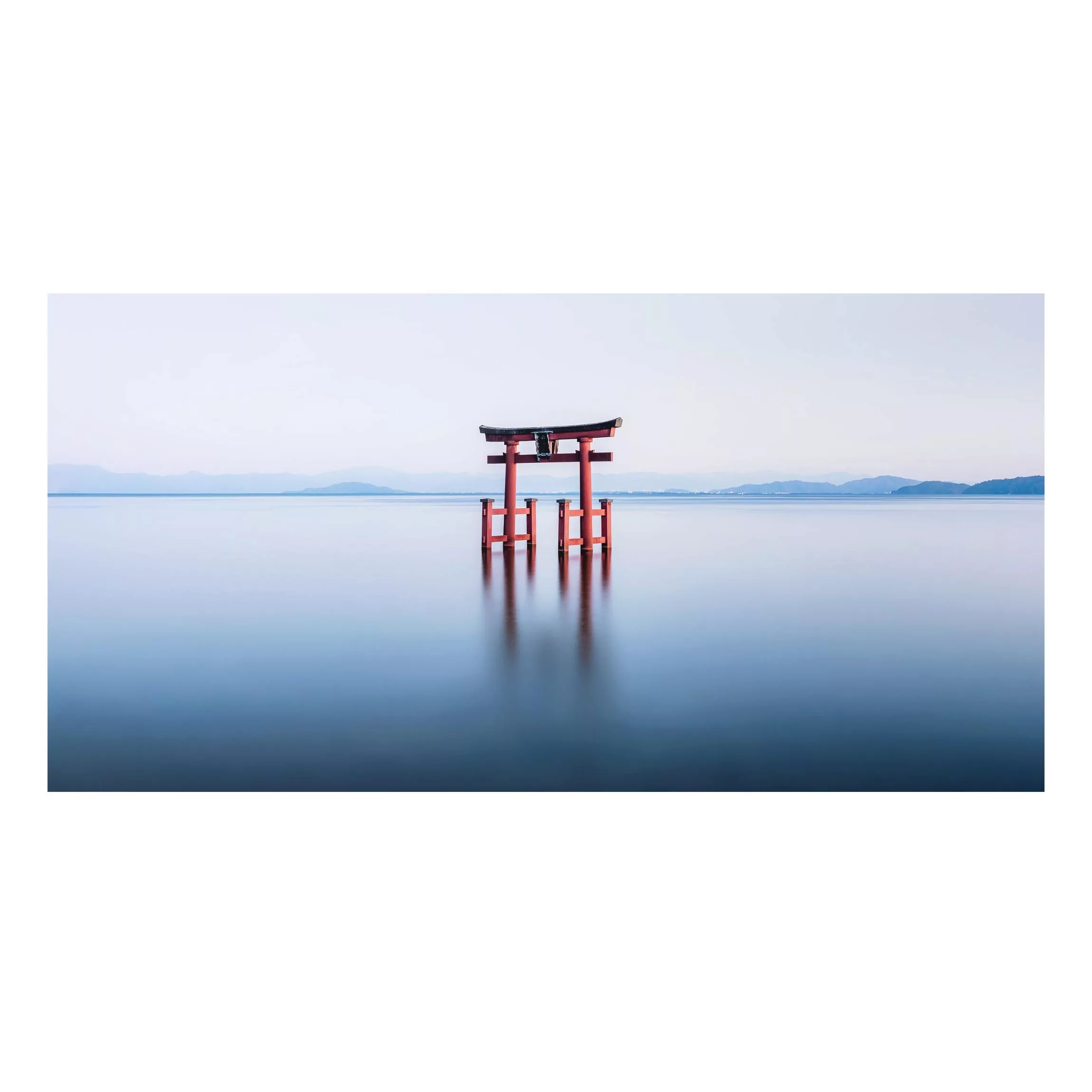 Alu-Dibond Bild Torii im Wasser günstig online kaufen