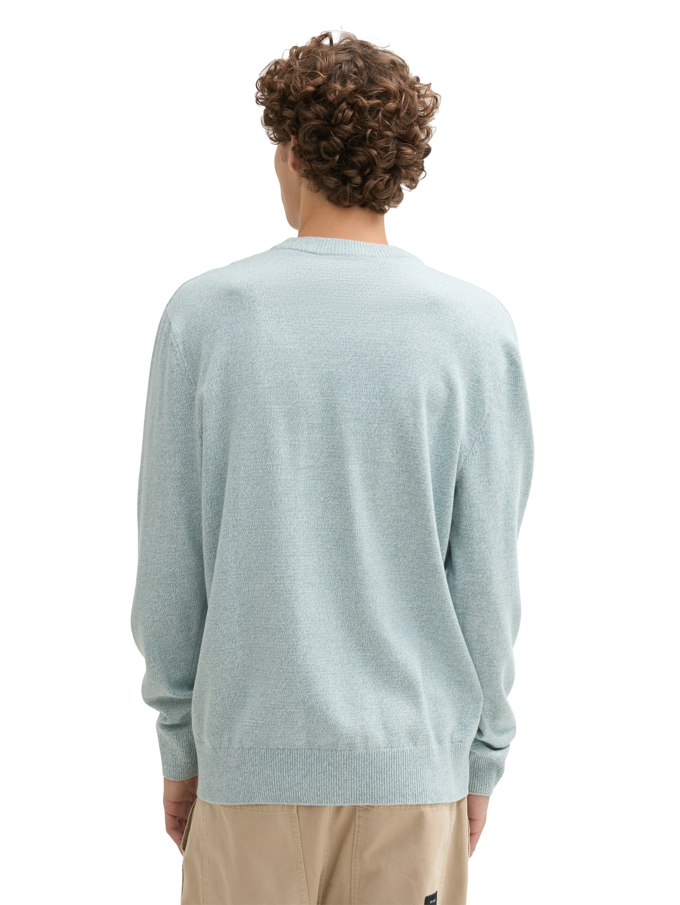 TOM TAILOR Denim Strickpullover mit Rundhalsausschnitt günstig online kaufen