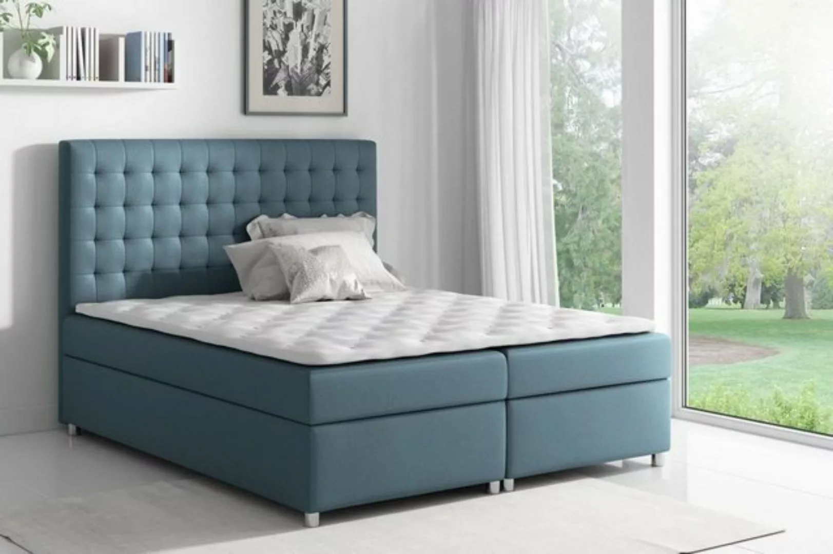 JVmoebel Bett, Boxspring Betten Doppel Hotel Möbel Bett Schlafzimmer Einric günstig online kaufen