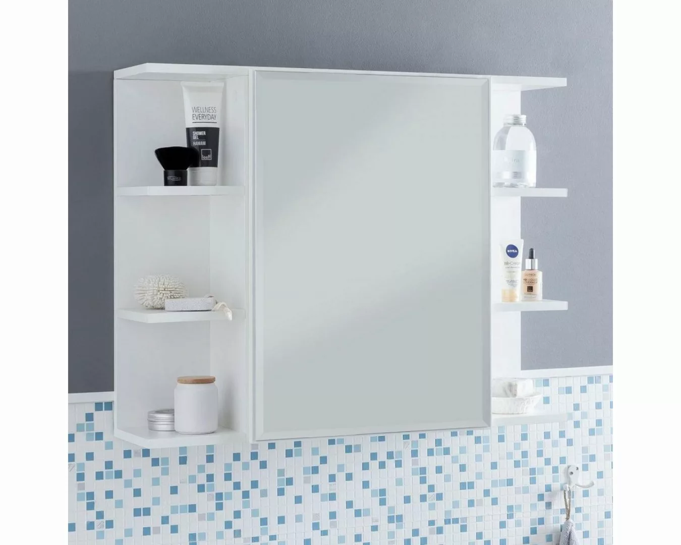 lovingHome® Badezimmerspiegelschrank Badezimmerspiegelsrank Spiegelschrank günstig online kaufen