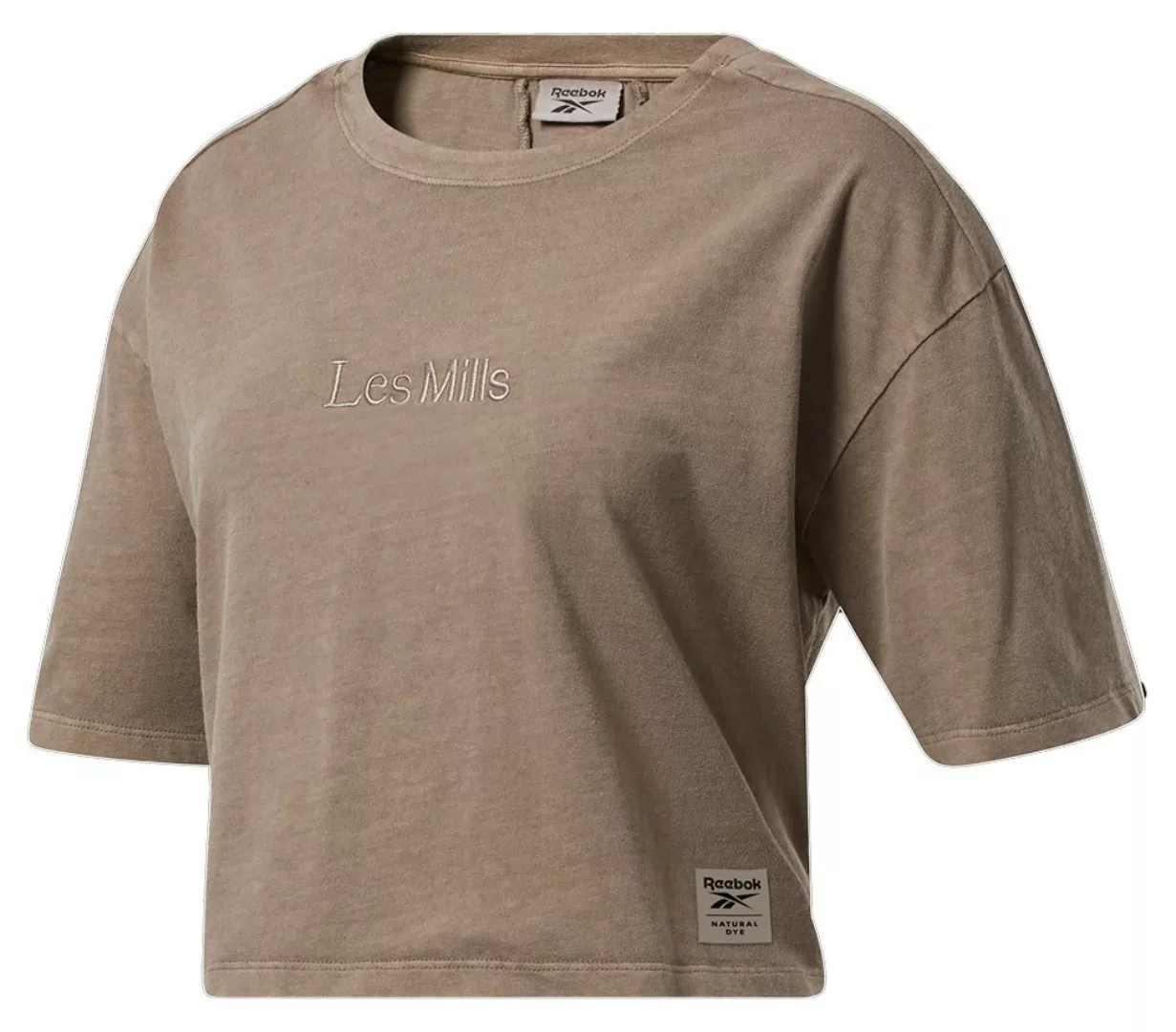 Reebok Les Mills Crop Nat Dye Kurzärmeliges T-shirt L Boulder Grey günstig online kaufen