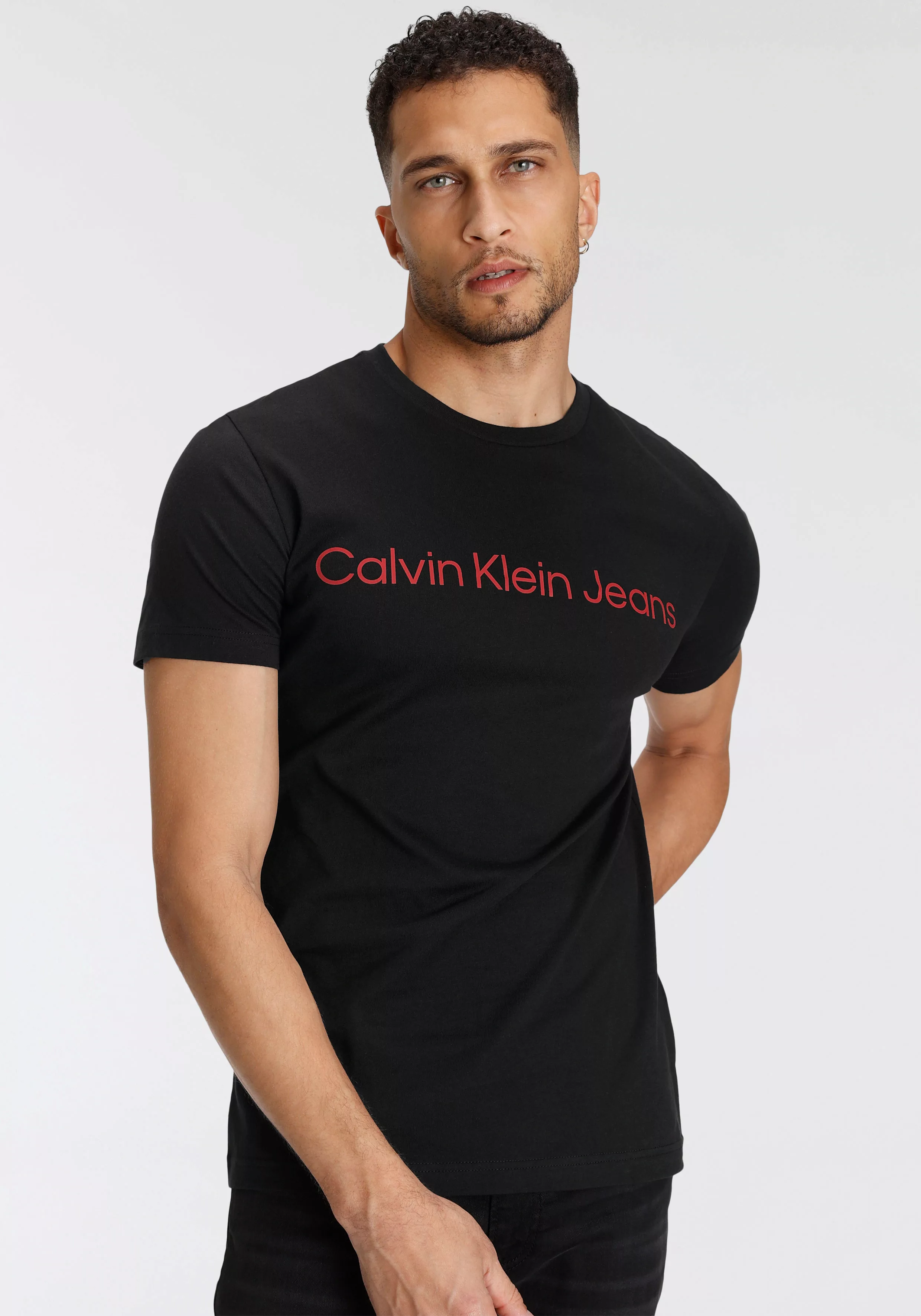 Calvin Klein Jeans T-Shirt CORE INSTITUTIONAL LOGO SLIM TEE mit logo-Schrif günstig online kaufen