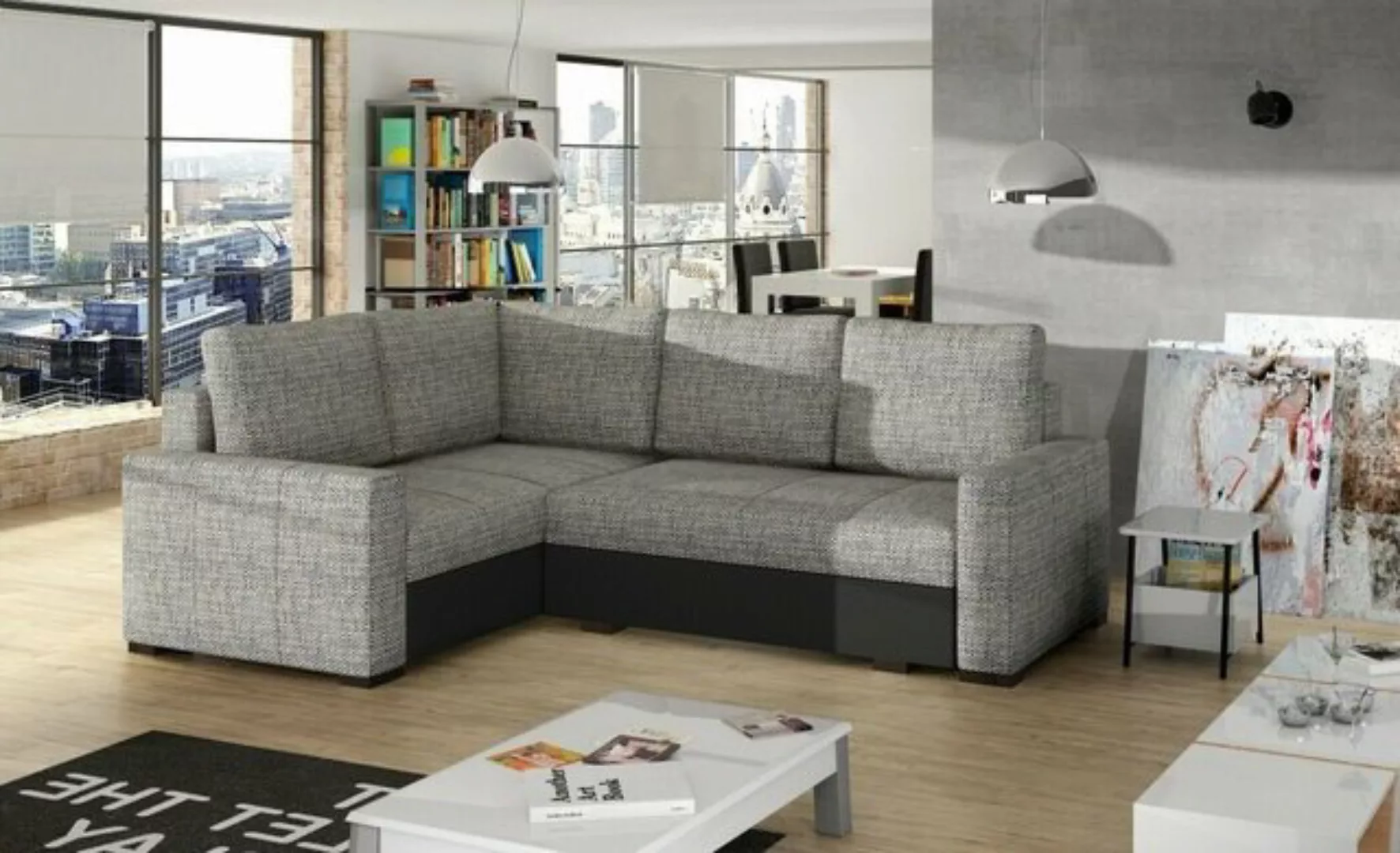 JVmoebel Ecksofa Ecksofa L Form Sofa Couch Polster Ecksofas Wohnlandschaft, günstig online kaufen