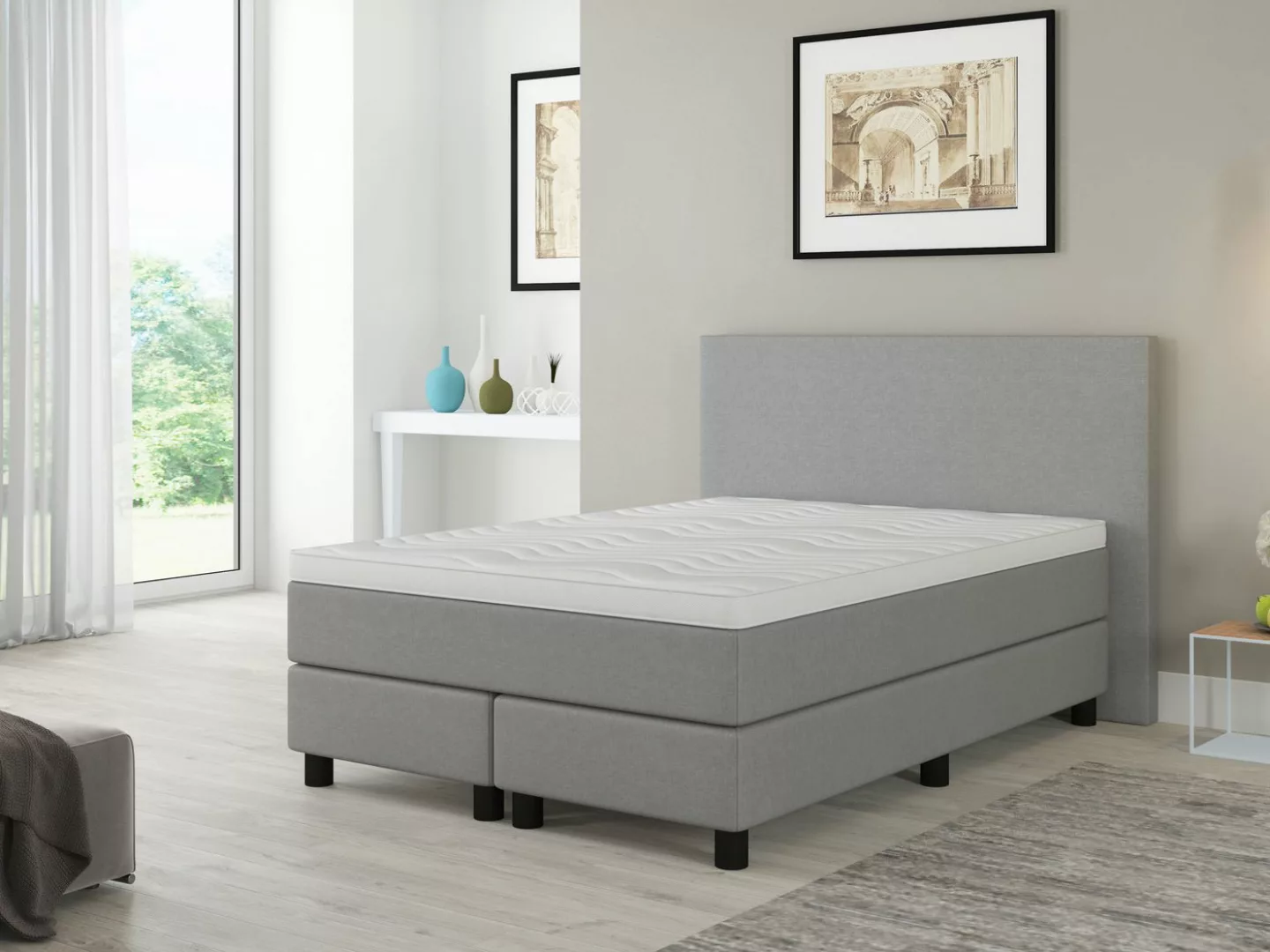 Bengus Boxspringbetten Boxspringbett Boxspringbett FLORENZ 140x200cm inklus günstig online kaufen