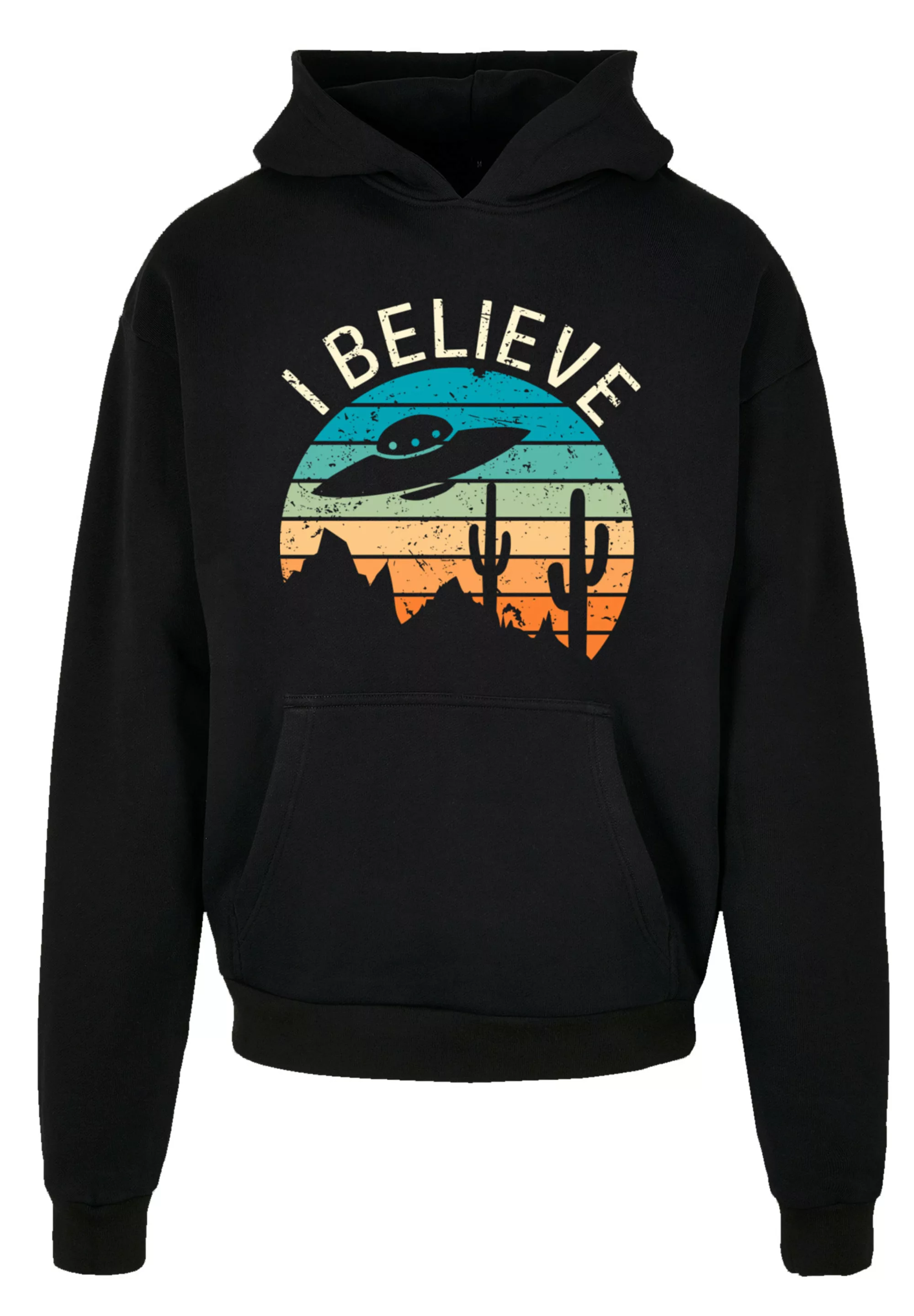 F4NT4STIC Kapuzenpullover "I Believe UFO Alien Sonnenuntergang", Premium Qu günstig online kaufen