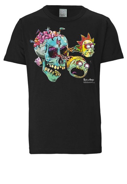 LOGOSHIRT T-Shirt Rick & Morty - Eyeball Skull mit lizenziertem Print günstig online kaufen