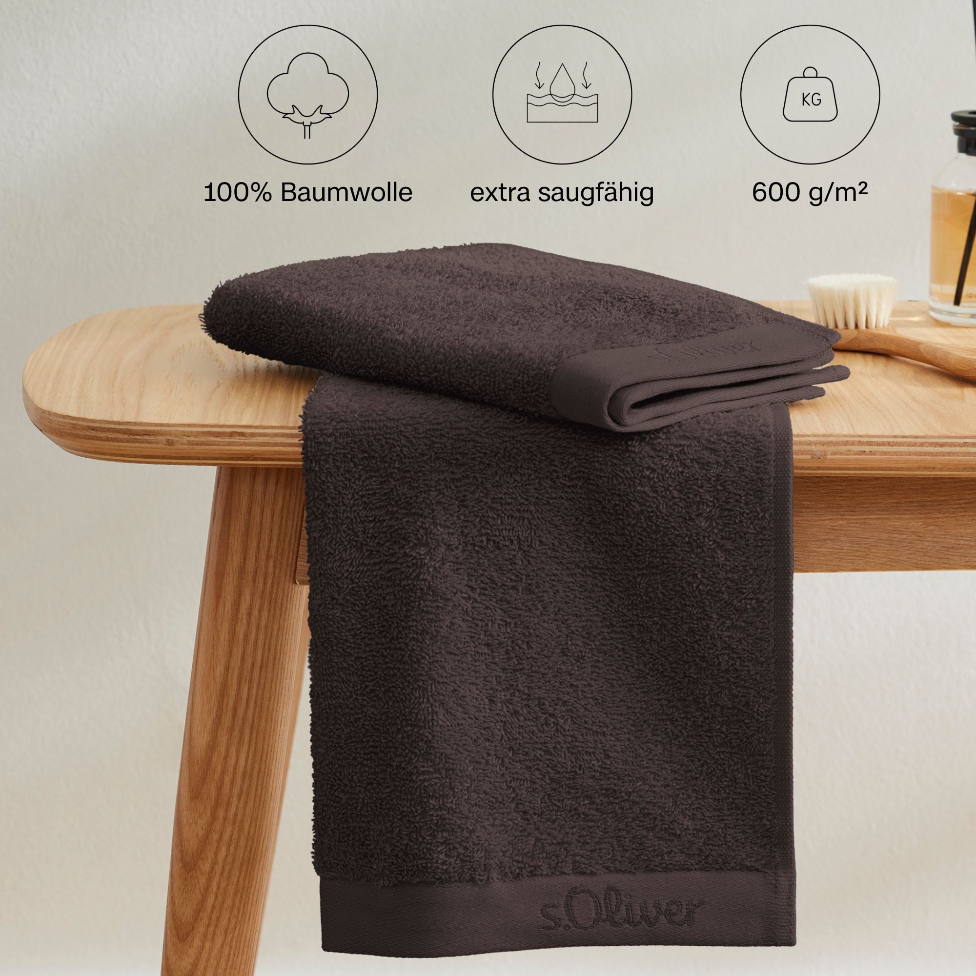 s.Oliver Handtuch Set »s.Oliver, Premium Qualität, 600 gr/m²«, (Set, 8 St., günstig online kaufen