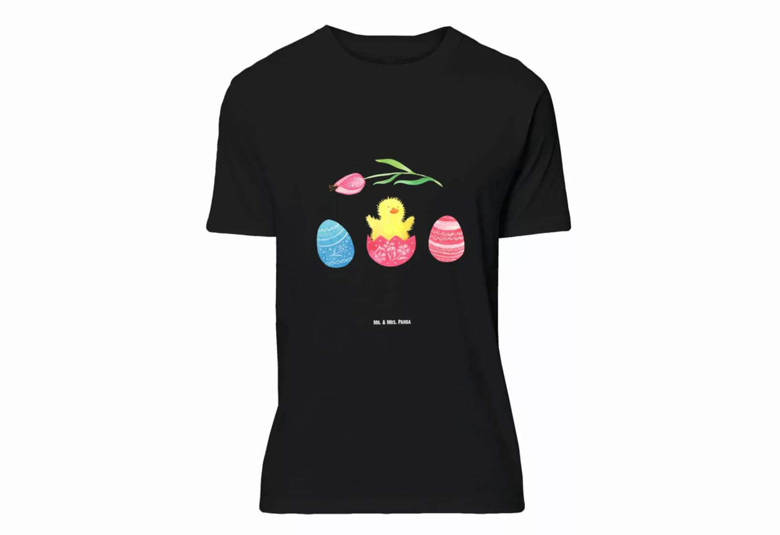 Mr. & Mrs. Panda T-Shirt Küken geschlüpft - Schwarz - Geschenk, Osterhase, günstig online kaufen