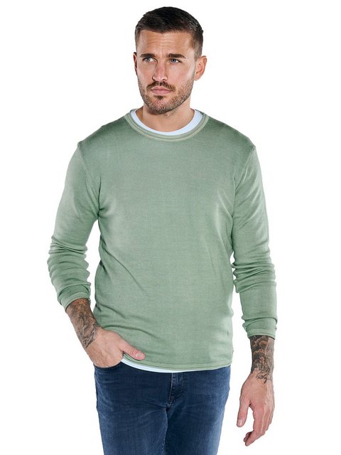 emilio adani Rundhalspullover Pullover aus Merinowolle günstig online kaufen