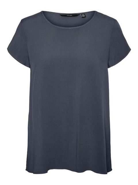 Vero Moda Becca Plain Kurzärmeliges T-shirt S Ombre Blue günstig online kaufen