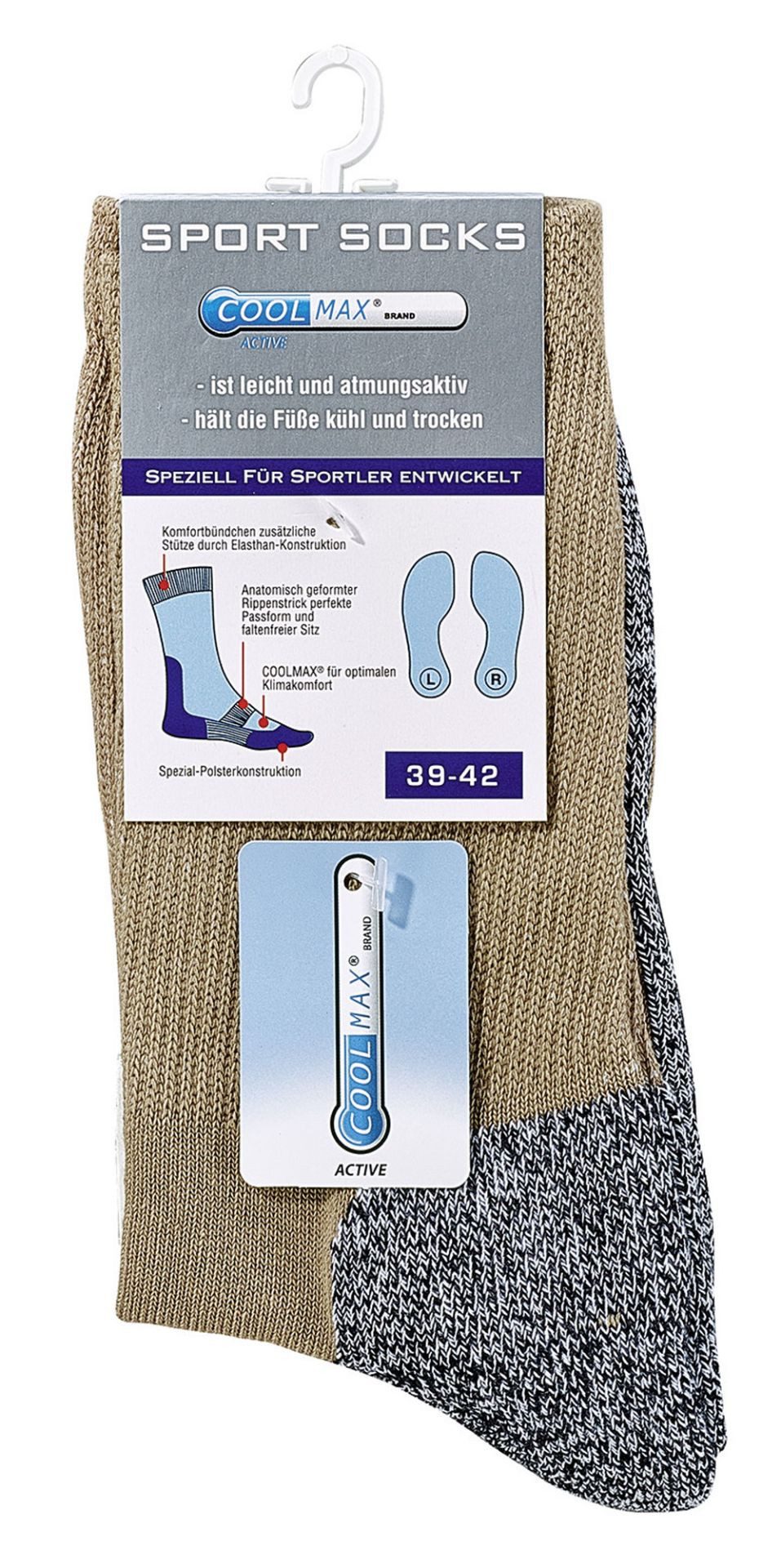 TippTexx 24 Funktionssocken 4 Paar COOLMAX günstig online kaufen