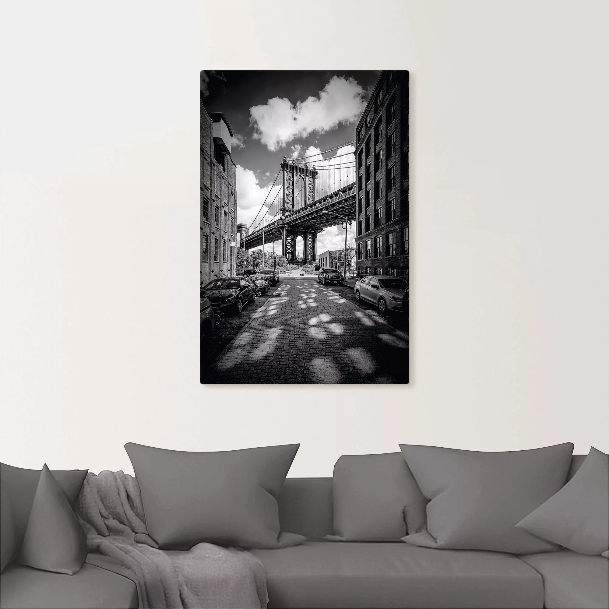 Artland Wandbild »Manhattan Bridge in Brooklyn, New York«, New York, (1 St. günstig online kaufen