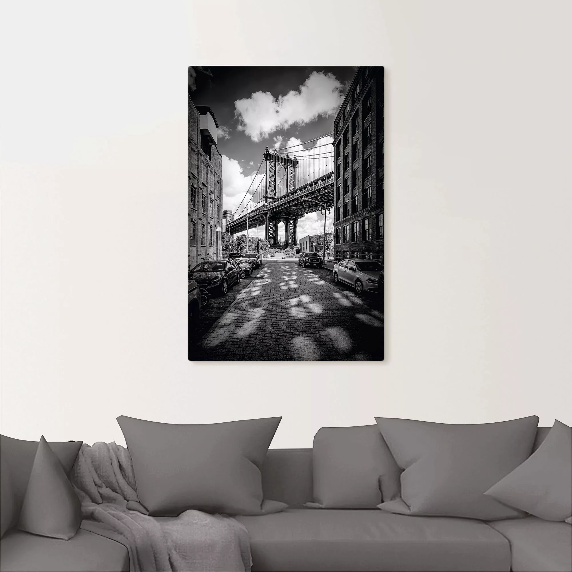 Artland Wandbild "Manhattan Bridge in Brooklyn, New York", New York, (1 St. günstig online kaufen