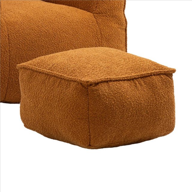 AUKWIK Loungesofa Bouclé Sitzsack Memory Schaumstoff Sessel mit Armlehnen & günstig online kaufen