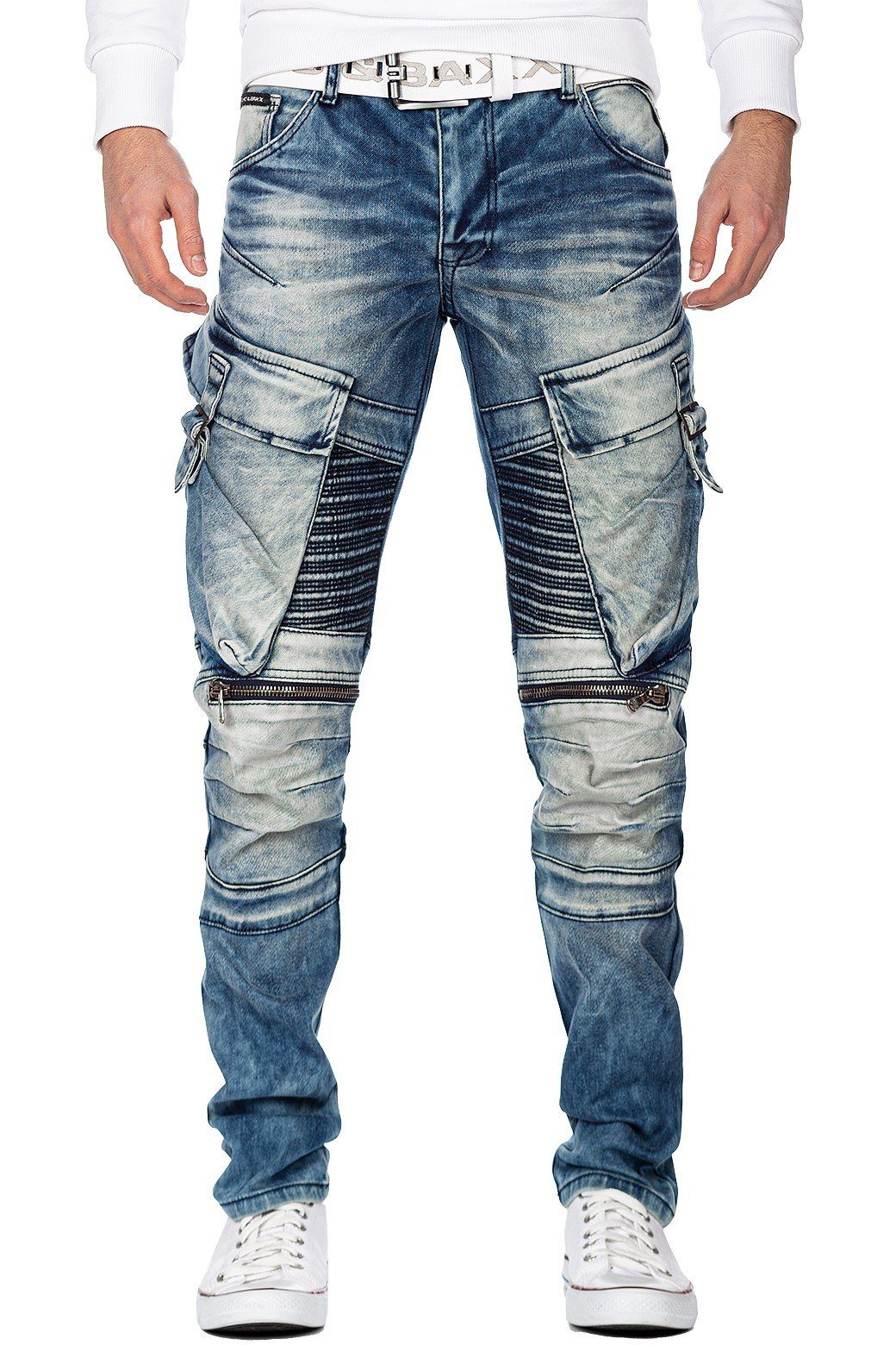Cipo & Baxx Bikerjeans Herren regular günstig online kaufen
