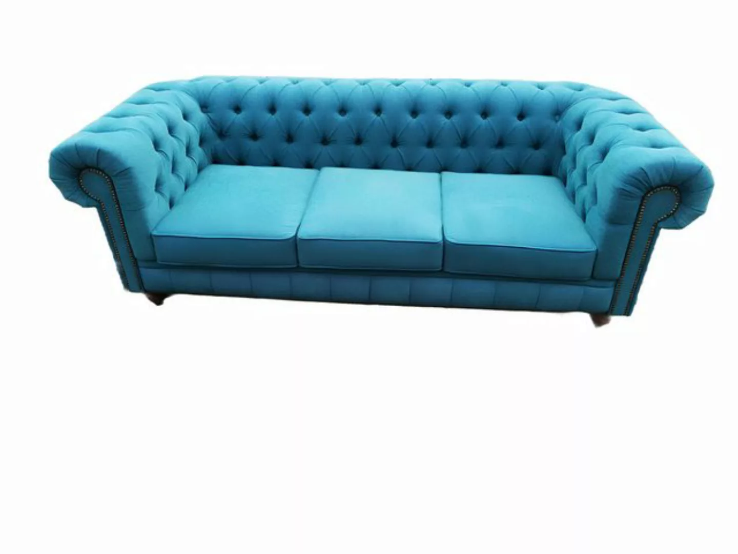 Xlmoebel Sofa Stilvolles Landhaus Design Chesterfield Stoff Polster Sofa Te günstig online kaufen