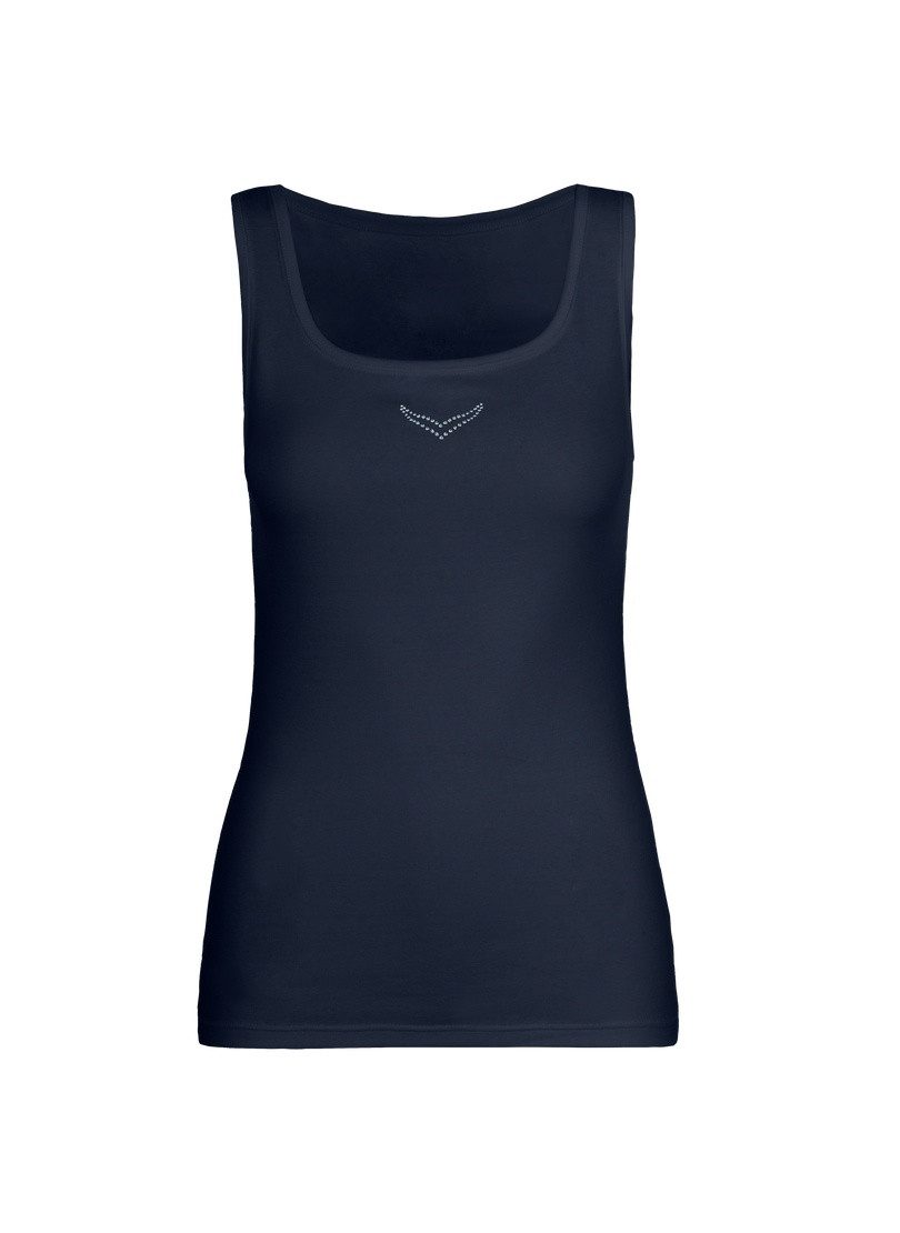 Trigema Tanktop TRIGEMA Trägershirt mit Kristallsteinen günstig online kaufen