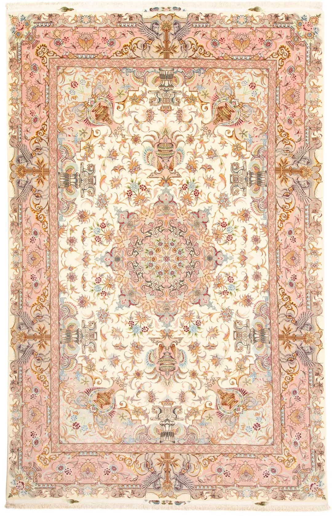 morgenland Orientteppich »Täbriz rund - 301 x 200 cm - beige«, rechteckig günstig online kaufen