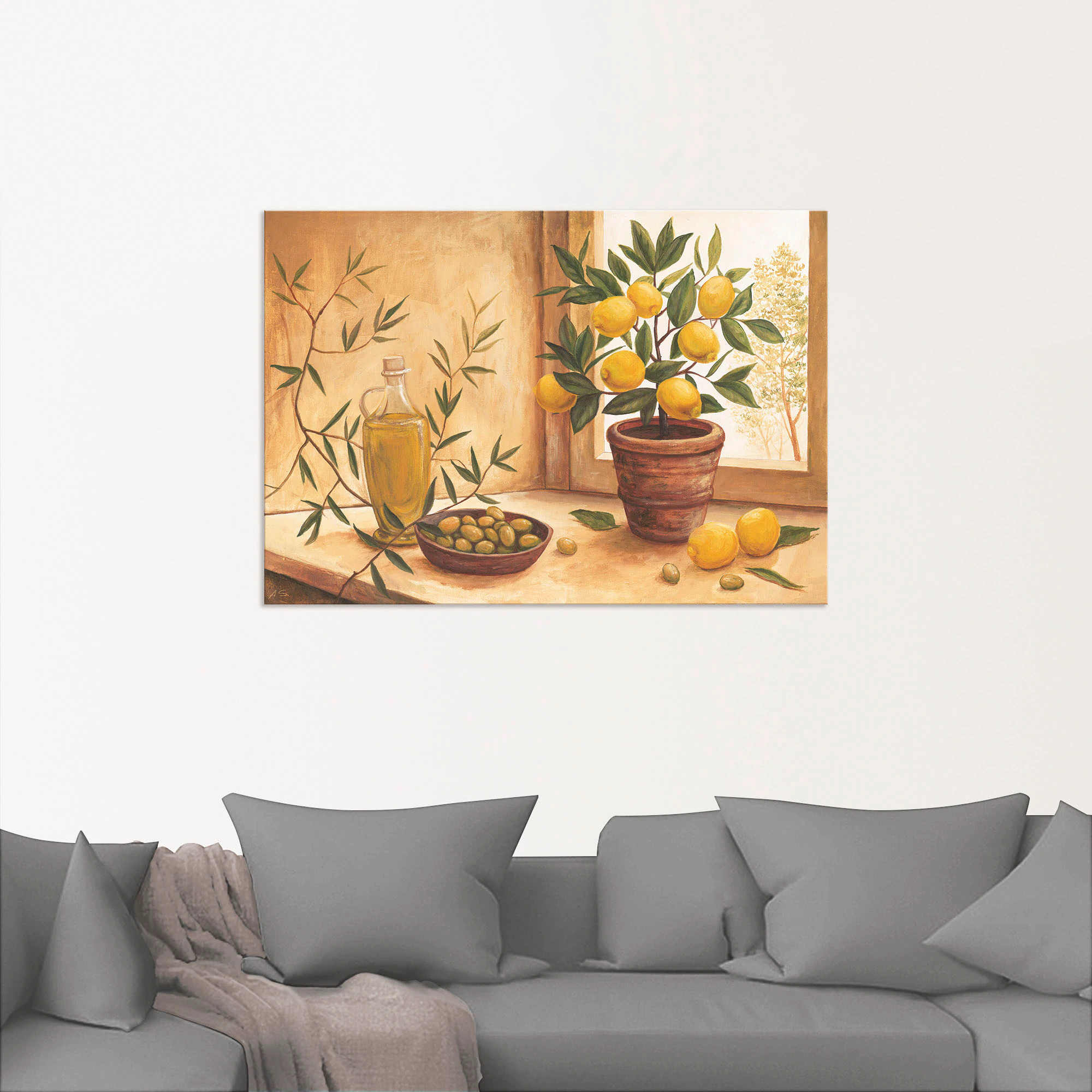 Artland Wandbild »Oliven und Zitronen«, Arrangements, (1 St.), als Alubild, günstig online kaufen