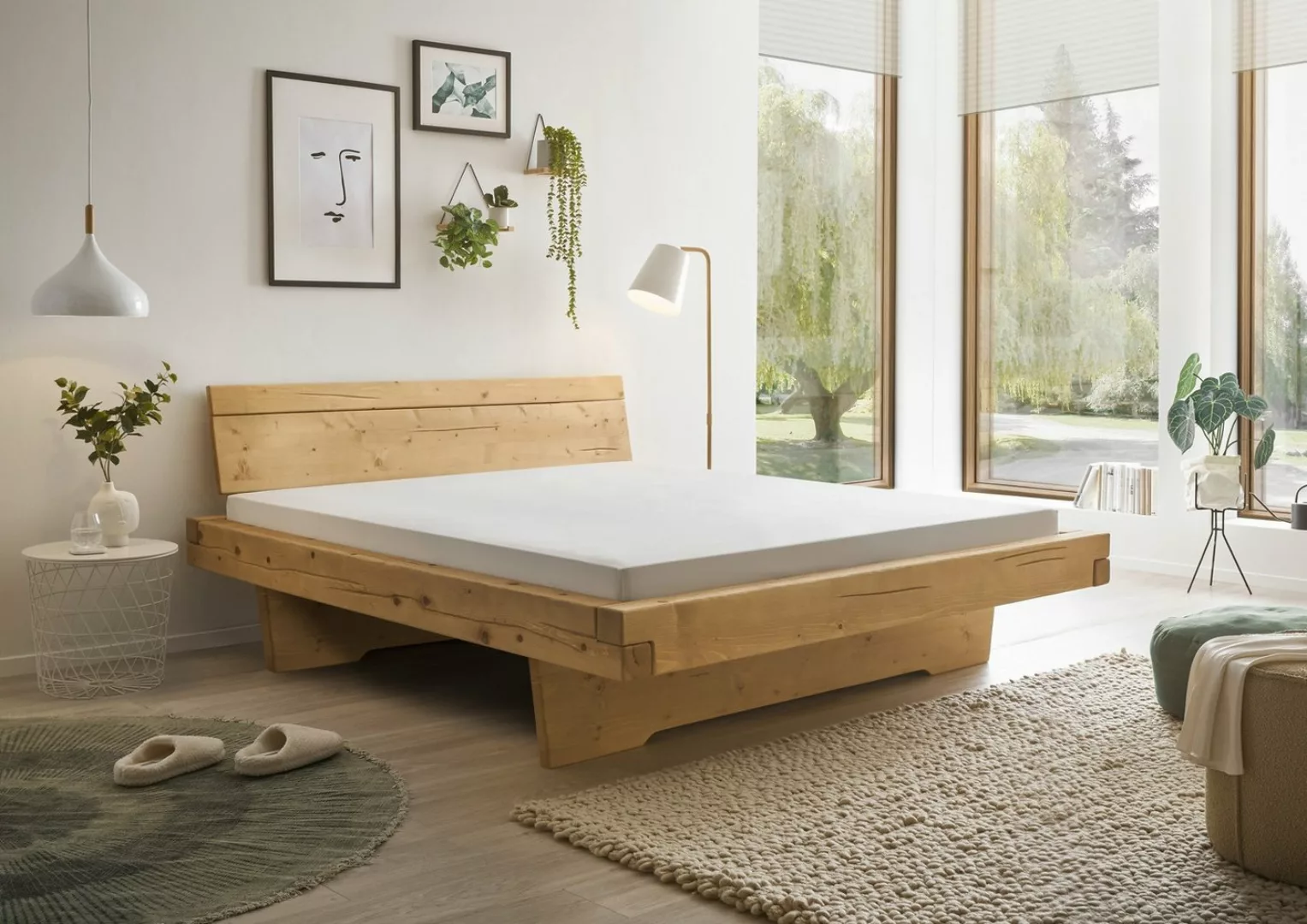 Schlafkontor Massivholzbett "Rusa", Fichte in 180x200 cm, optional mit Bett günstig online kaufen