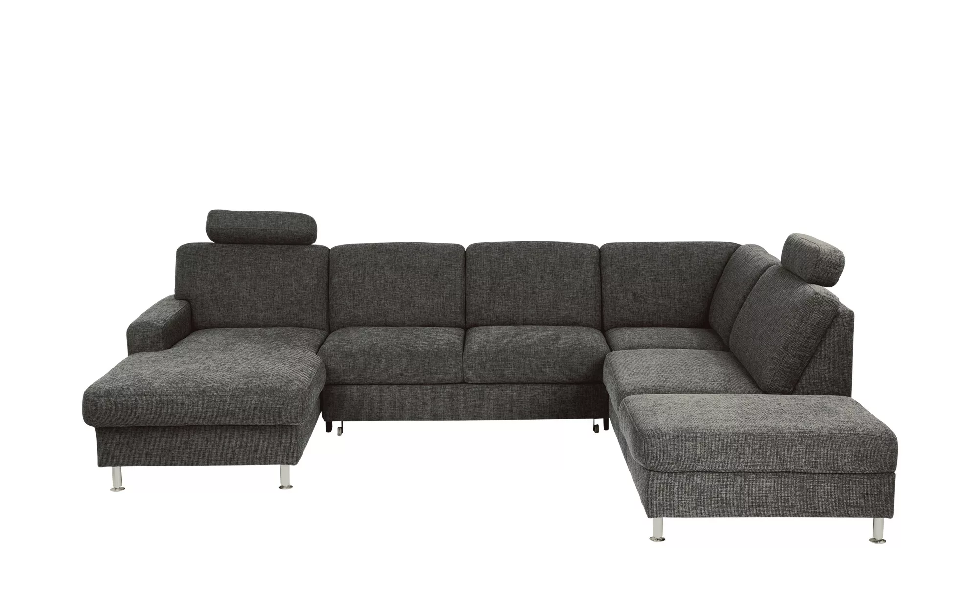 meinSofa Wohnlandschaft Webstoff Jana ¦ grau ¦ Maße (cm): B: 305 H: 85 T: 2 günstig online kaufen