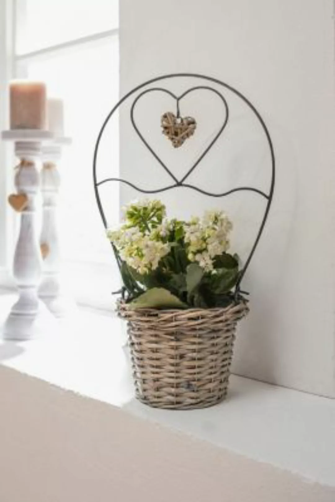 HOME Living Pflanzer Romance Blumentöpfe grau günstig online kaufen