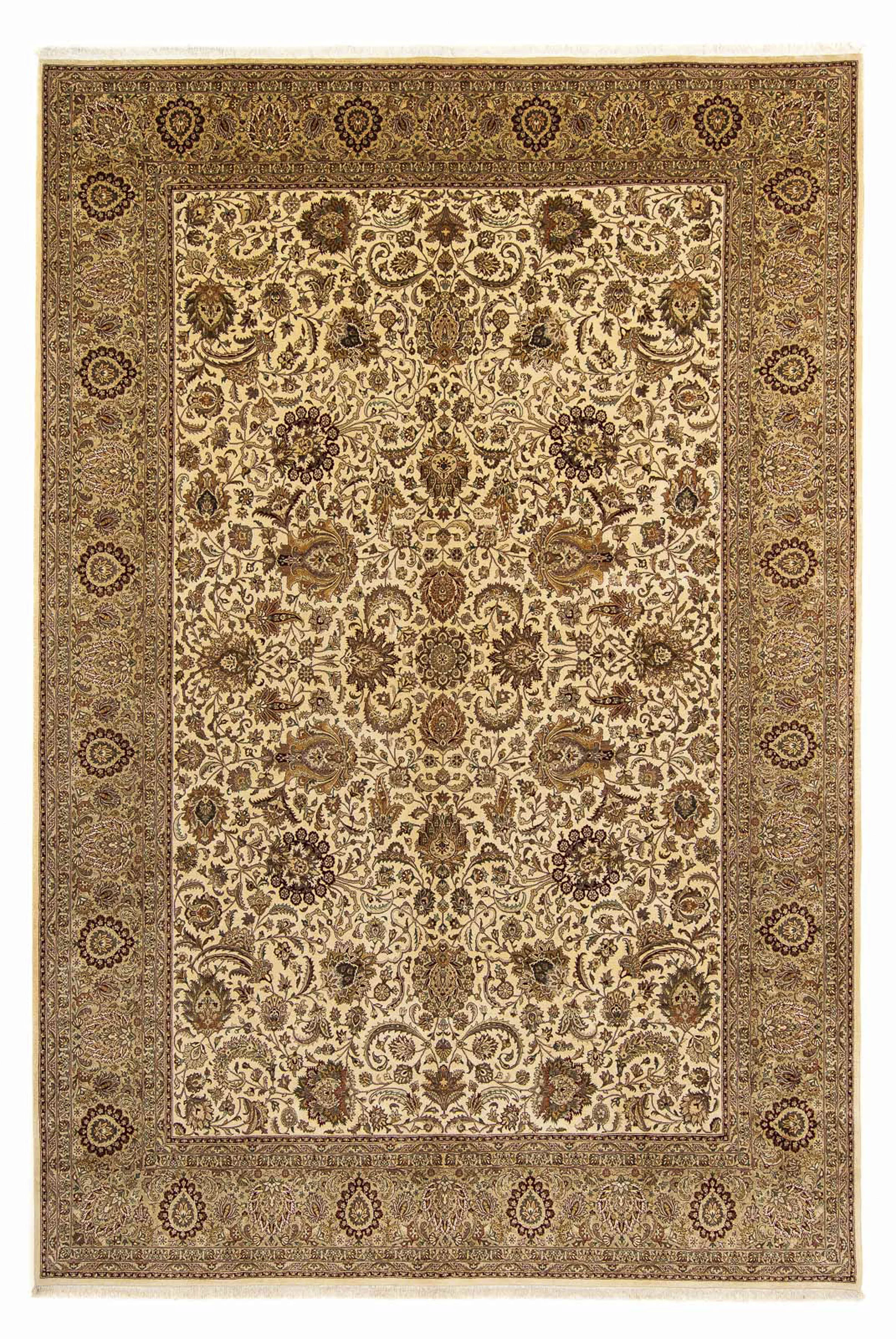 morgenland Teppich »Vintage - 433 x 306 cm - hellbraun«, rechteckig, Wohnzi günstig online kaufen