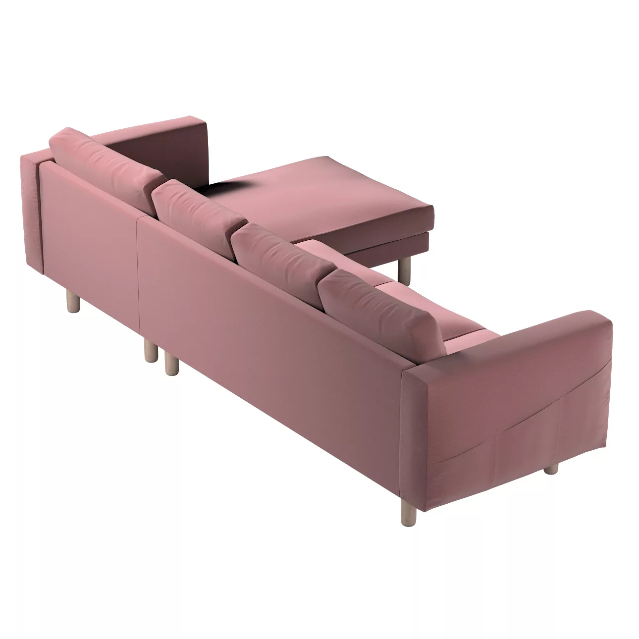 Bezug für Norsborg 4-Sitzer Sofa mit Recamiere, violett, Norsborg Bezug für günstig online kaufen