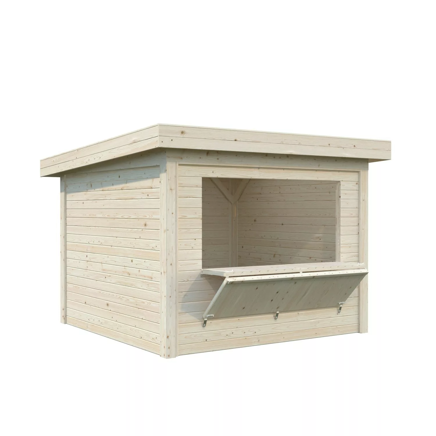 Palmako Marktstand Lenna Set 304 Naturbelassen 300 cm x 300 cm FSC® günstig online kaufen