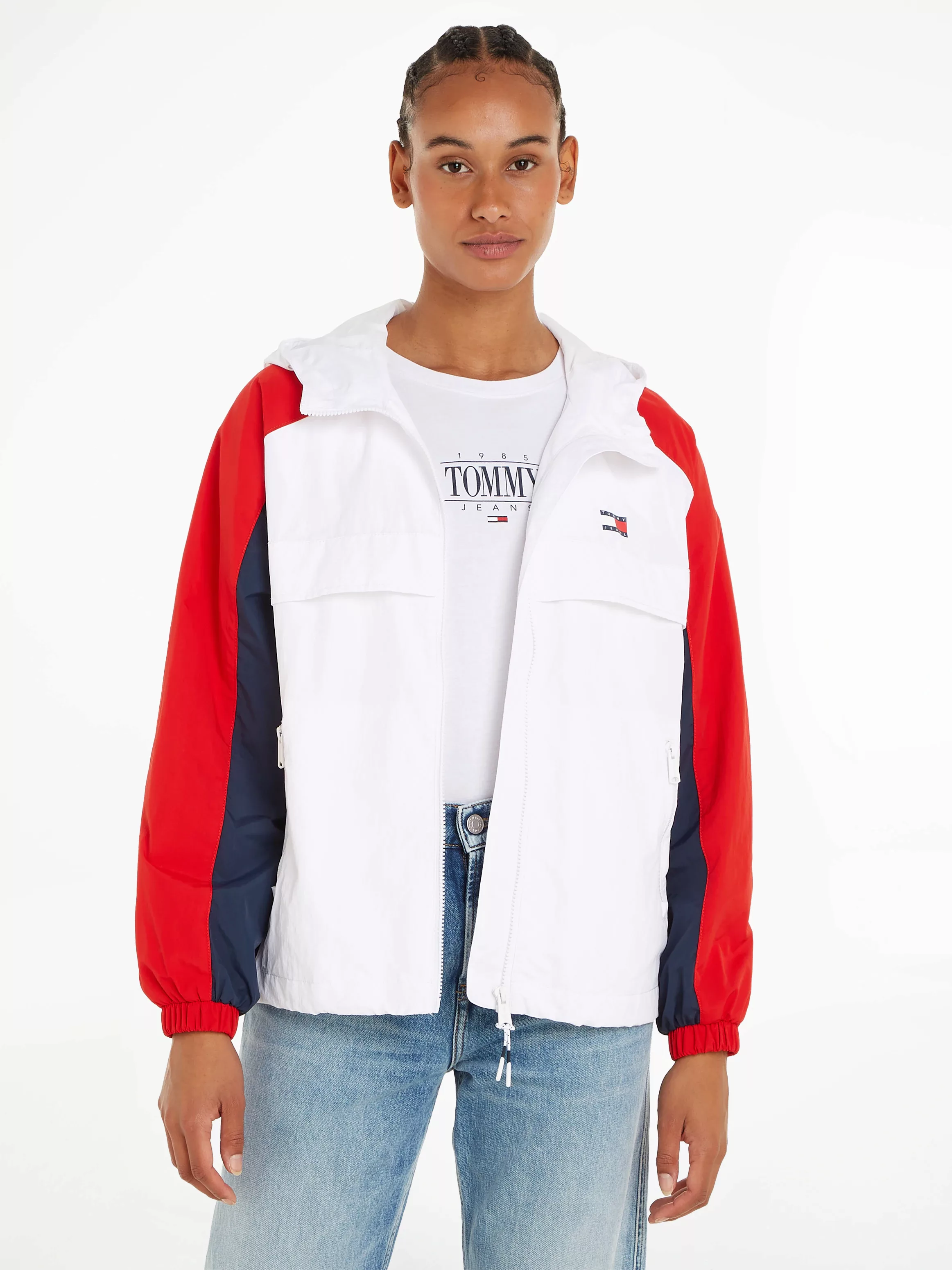 Tommy Jeans Windbreaker "TJW CHICAGO CLBK WINDBREAKER", mit Kapuze, in den günstig online kaufen