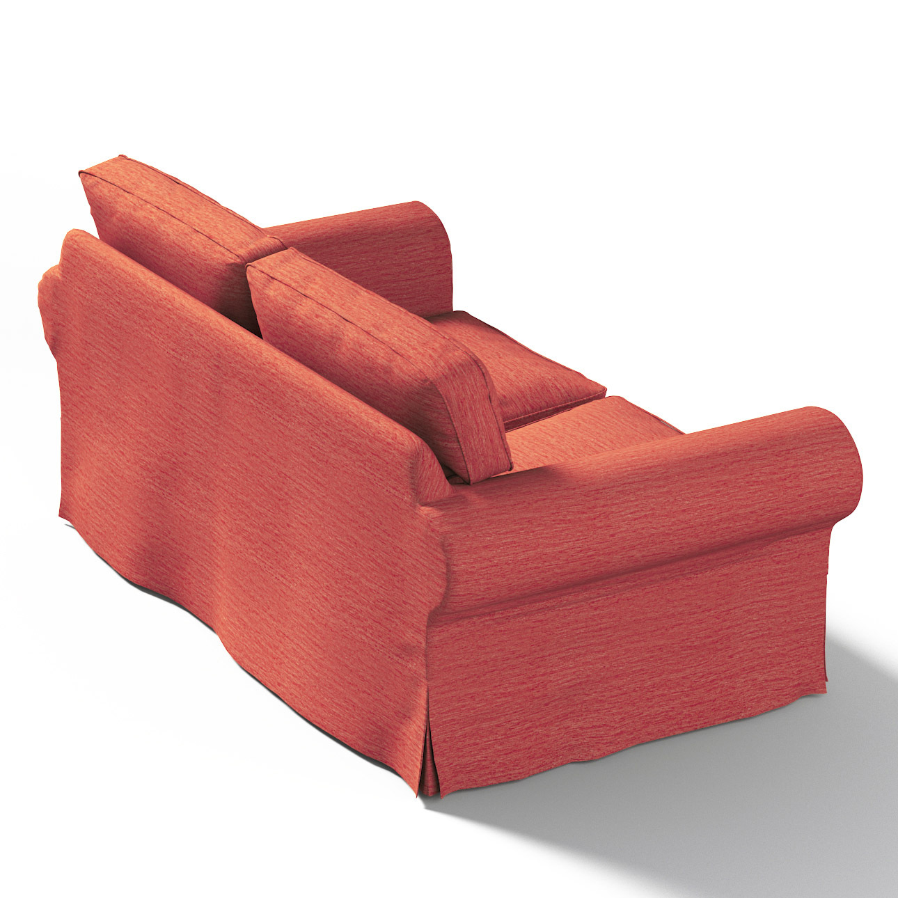 Bezug für Ektorp 2-Sitzer Sofa nicht ausklappbar, ziegelrot, Sofabezug für günstig online kaufen