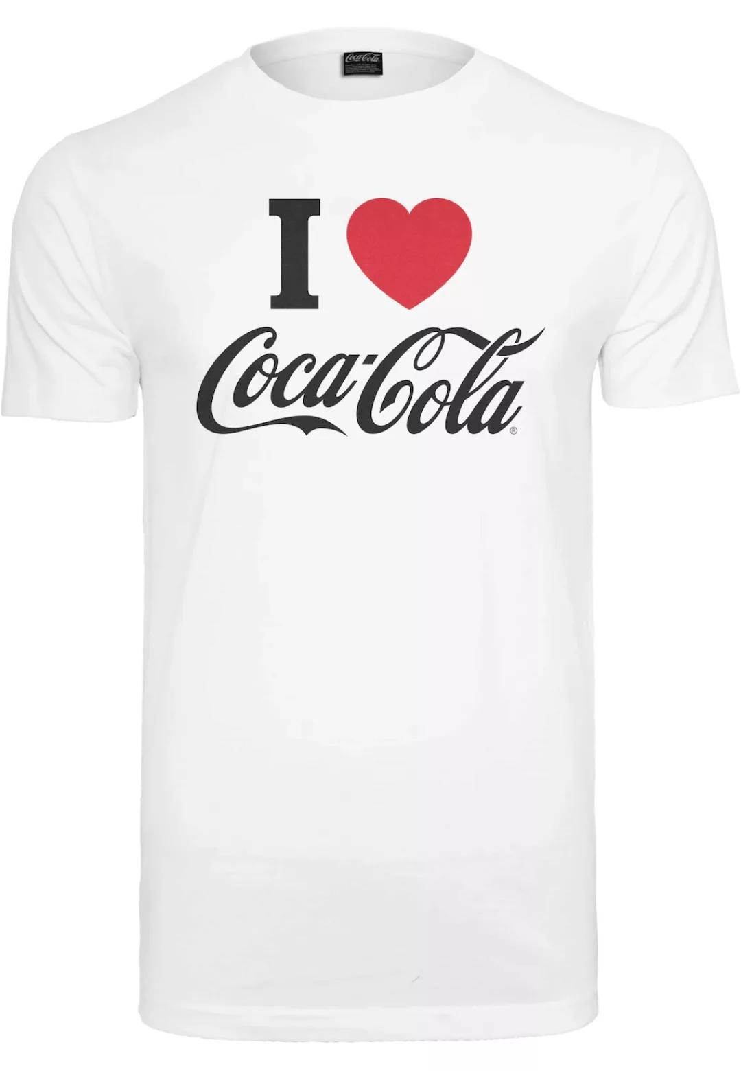 Merchcode T-Shirt "Merchcode Herren Coca Cola I Love Coke Tee", (1 tlg.) günstig online kaufen
