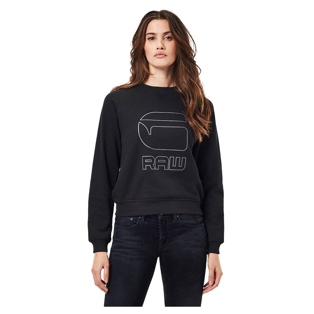 G-star Graphicaw Straight Sweatshirt XS Dark Black günstig online kaufen