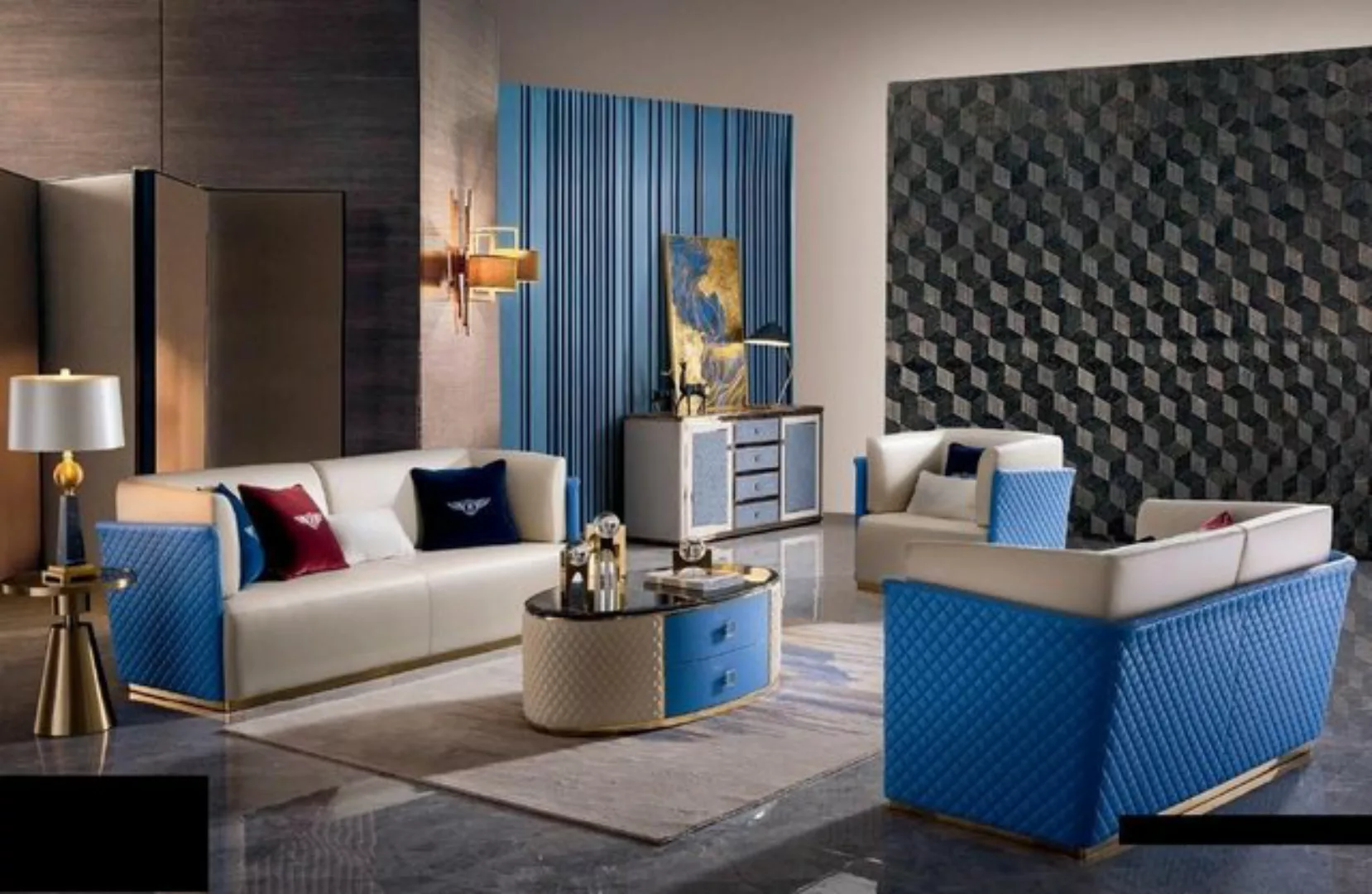 JVmoebel Sofa Designer Sofagarnitur 3+2 Sitzer Set Design Sofas Polster Mod günstig online kaufen