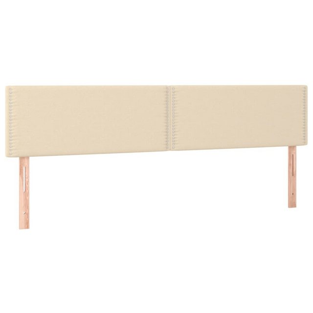 vidaXL Bett, Kopfteile 2 Stk. Creme 80x5x78/88 cm Stoff günstig online kaufen