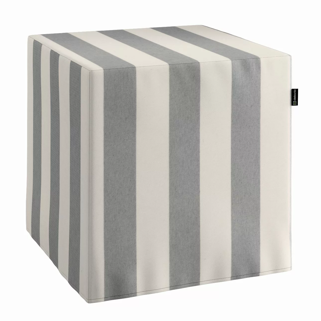 Sitzwürfel, weiß-grau, 40 x 40 x 40 cm, Quadro (143-91) günstig online kaufen