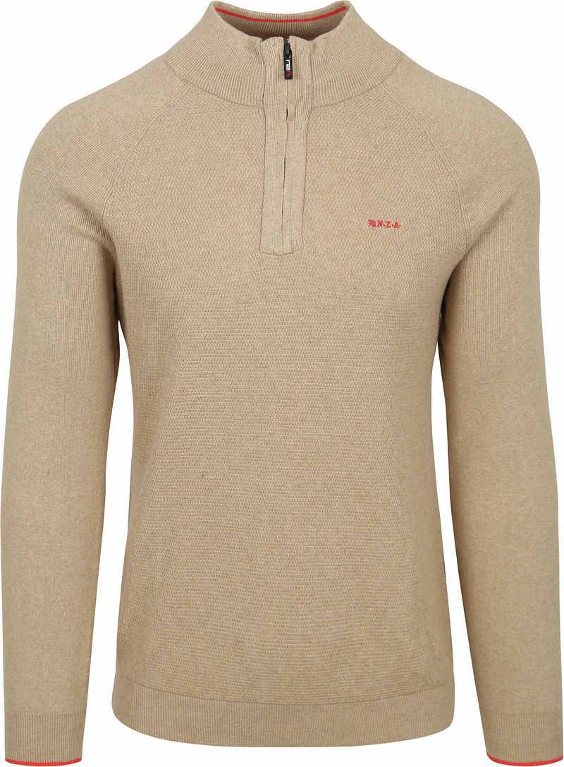 NZA Half Zip Pullover Ralph Beige - Größe 3XL günstig online kaufen