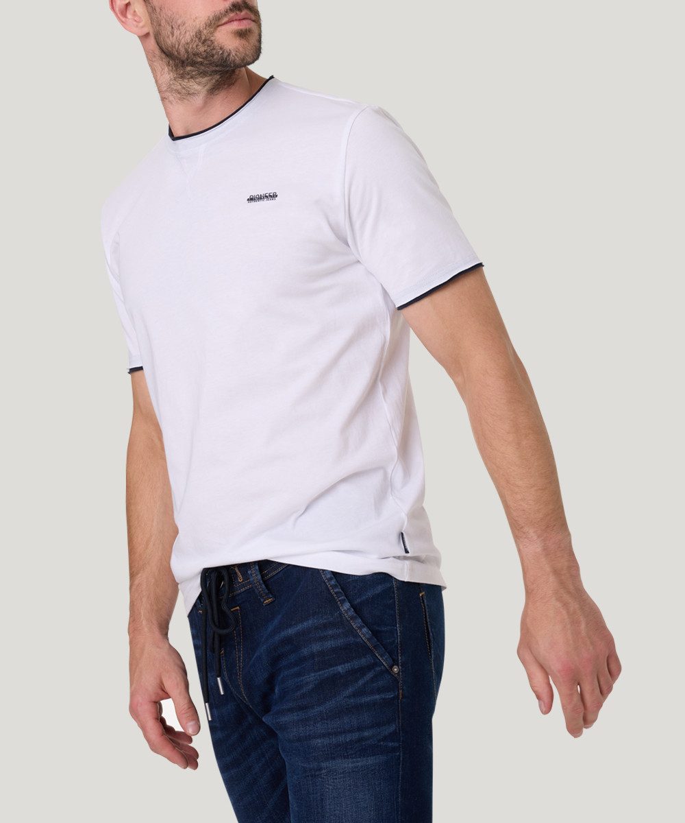 Pioneer Authentic Jeans T-Shirt mit kontrastfarbenen günstig online kaufen