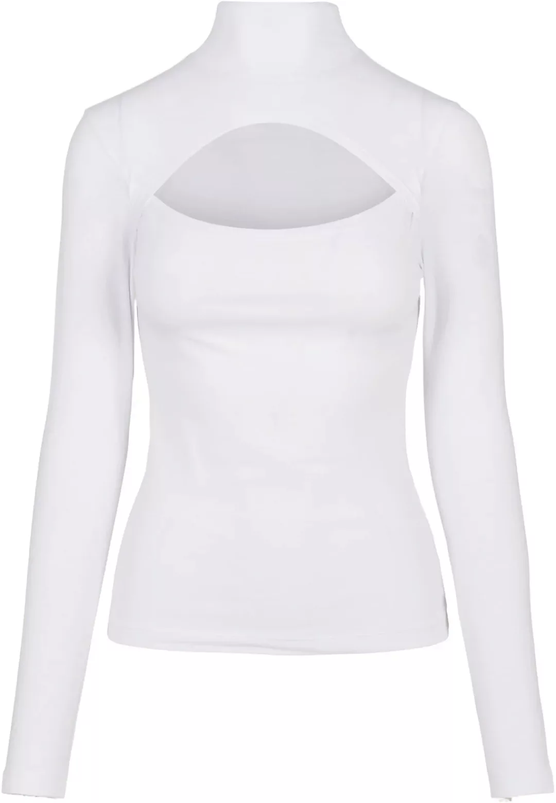 URBAN CLASSICS Langarmshirt "Urban Classics Damen Ladies Cut-Out Turtleneck günstig online kaufen